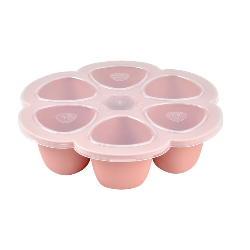 Contenitori multiporzione silicone (6 X 90ml) rosa