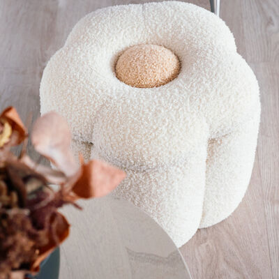 Pouf + Toybox Flower offwhite