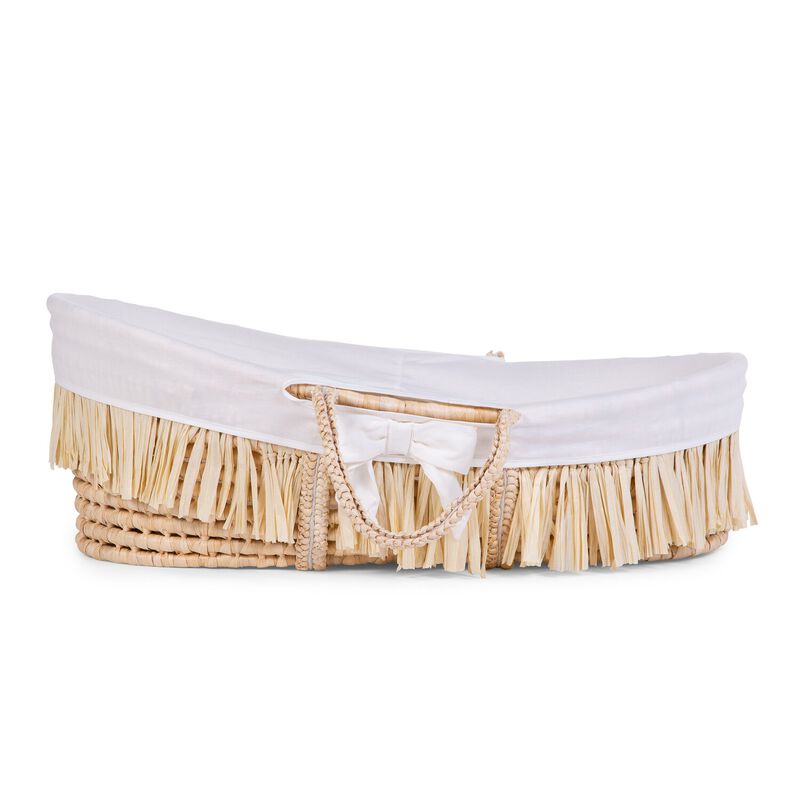 Moses Basket Cover - Jersey - Off White