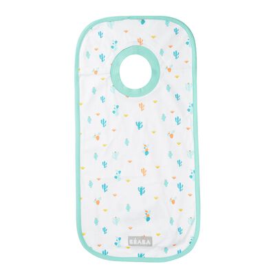 Bavoir en coton Cactus Turquoise