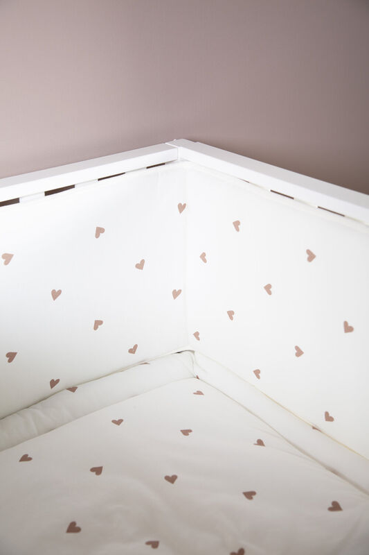 Playpen mattress 75x95cm Hearts
