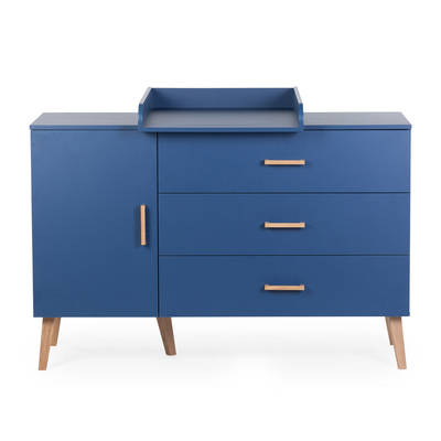 Chest 4 drawers Bold blue