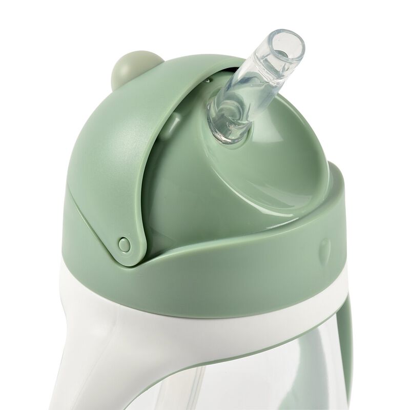Tazza con cannuccia 300 ml verde