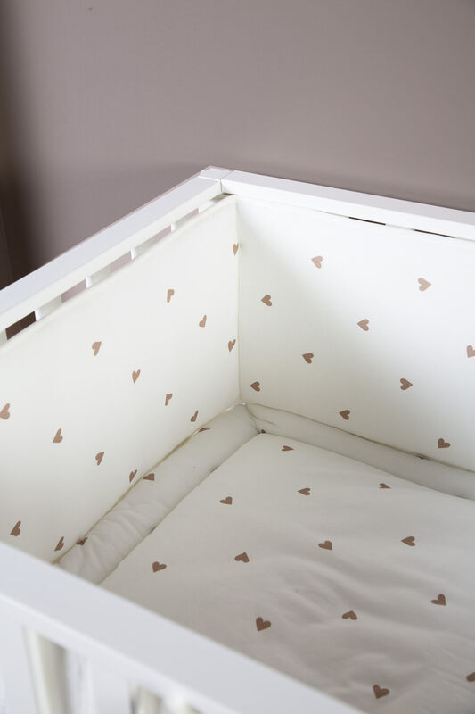Playpen mattress 75x95cm Hearts