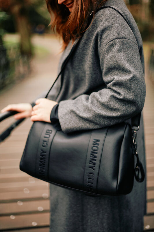 Mommy Club Sac à Langer - Signature - Simili - Noir