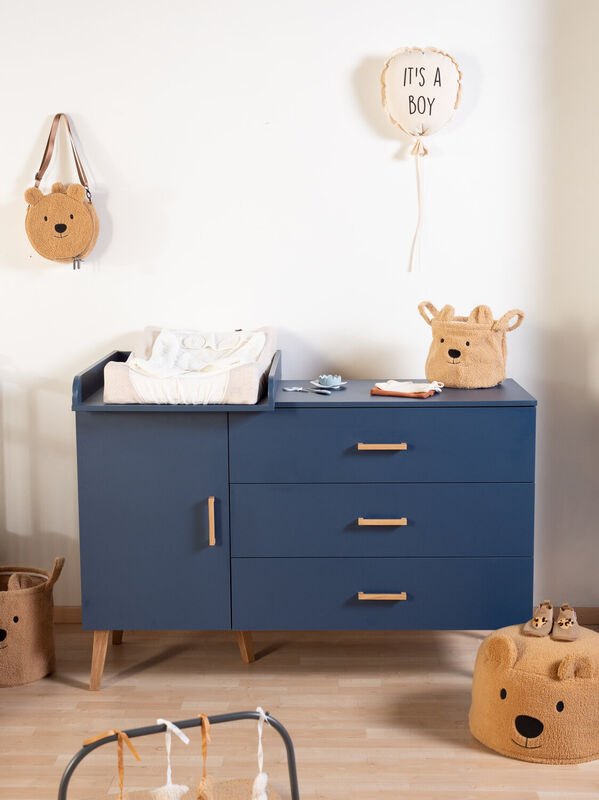 Chest 4 drawers Bold blue