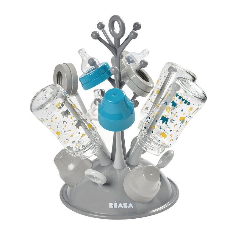 Tree baby bottle drainer grey