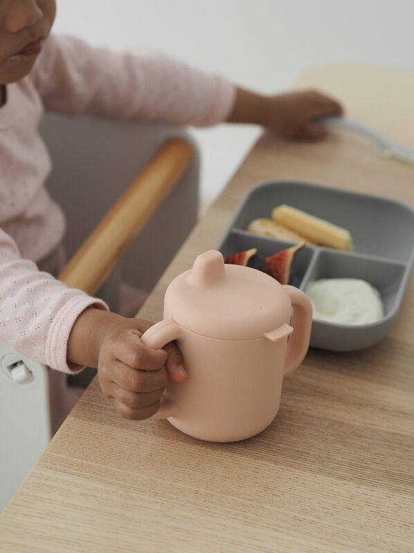 Tasse d'apprentissage silicone Rose
