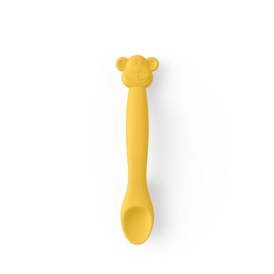 Siliconen dierenlepel +4m Yellow