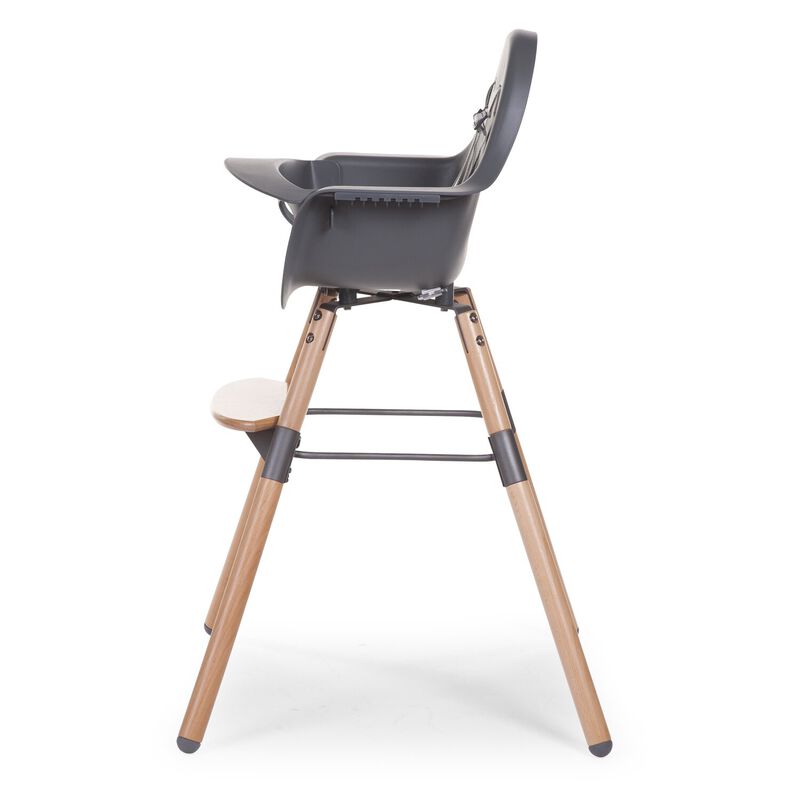 High chair Evolu naturel anthracite